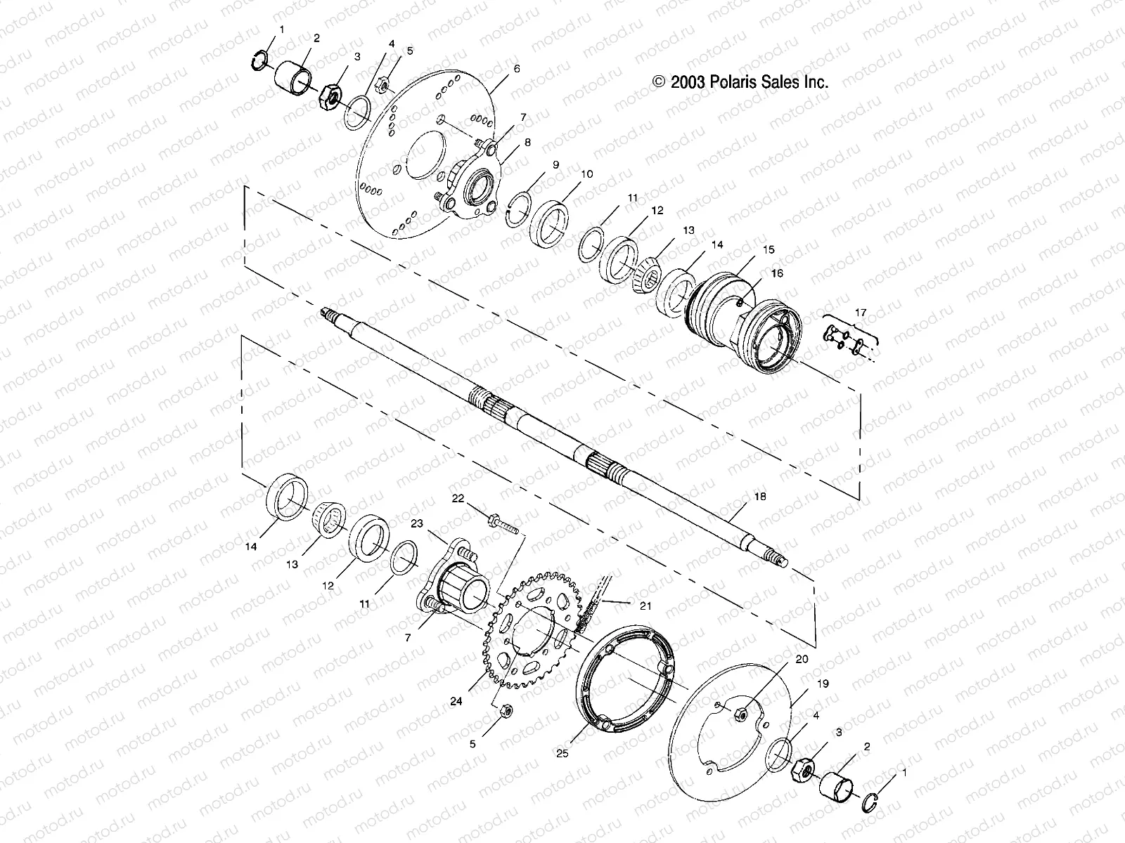 REAR HOUSING - A03BA25CA/CB (4986228622C03) | REAR HOUSING - A03BA25CA/CB (4986228622C03)