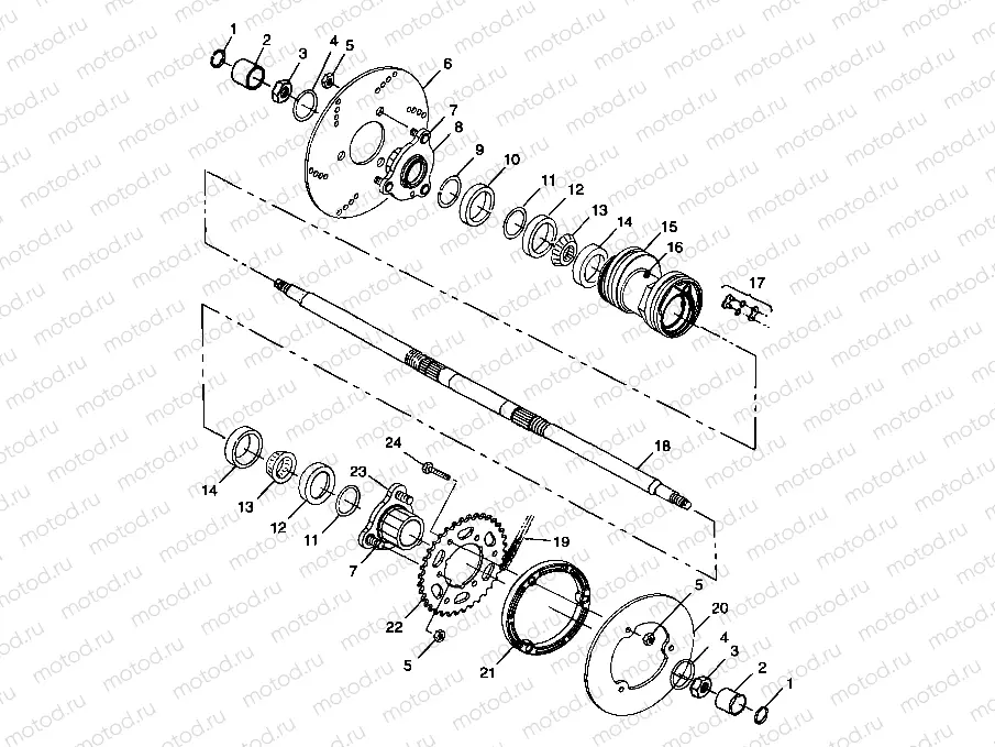 REAR HOUSING - A99BA25CA (4949574957c001) | REAR HOUSING - A99BA25CA (4949574957c001)