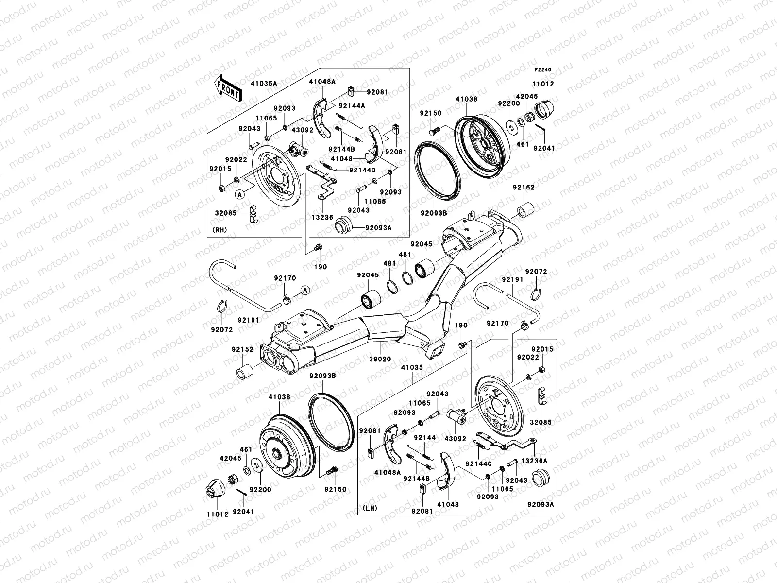 Rear Hubs/Brakes