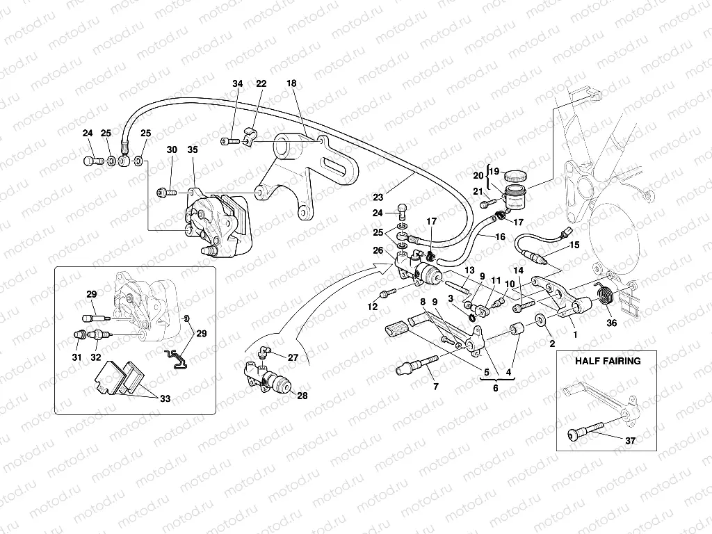 REAR HYDRAULIC BRAKE