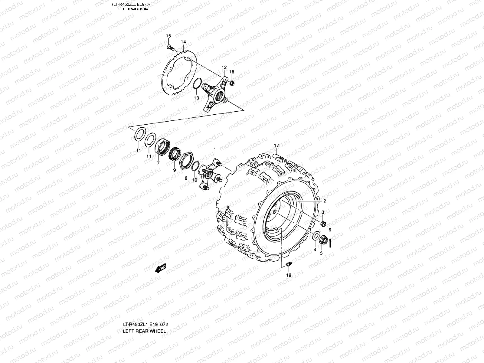 REAR LEFT WHEEL (LT-R450ZL1 E19)