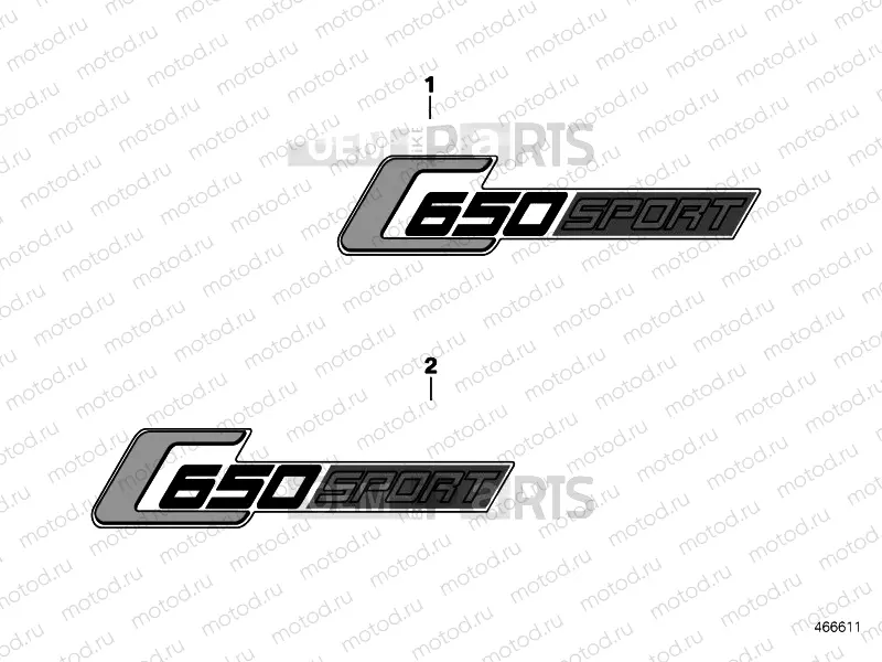 Rear lettering