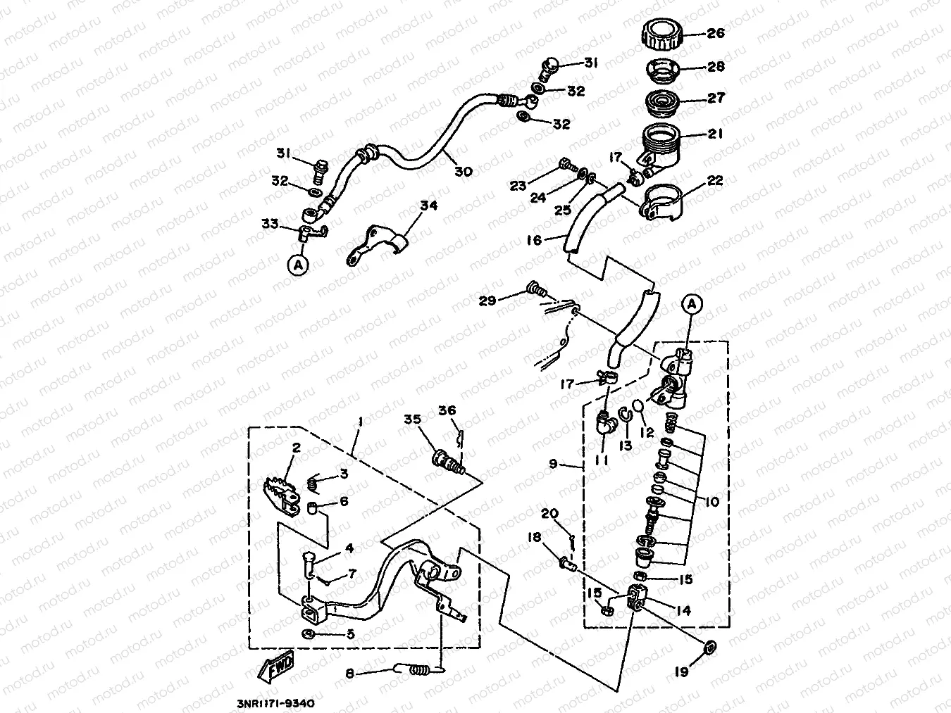 REAR MASTER CYLINDER