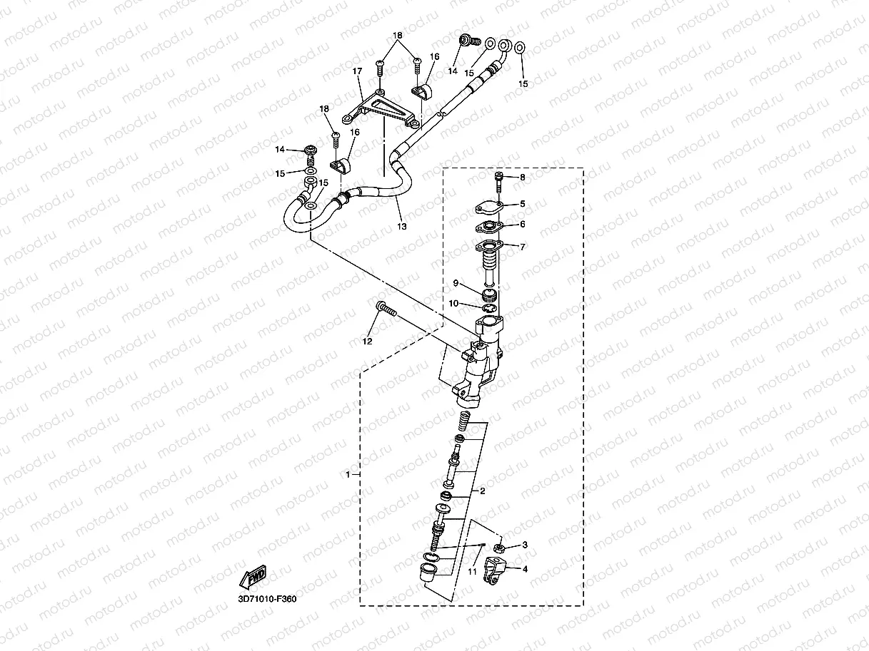 REAR MASTER CYLINDER
