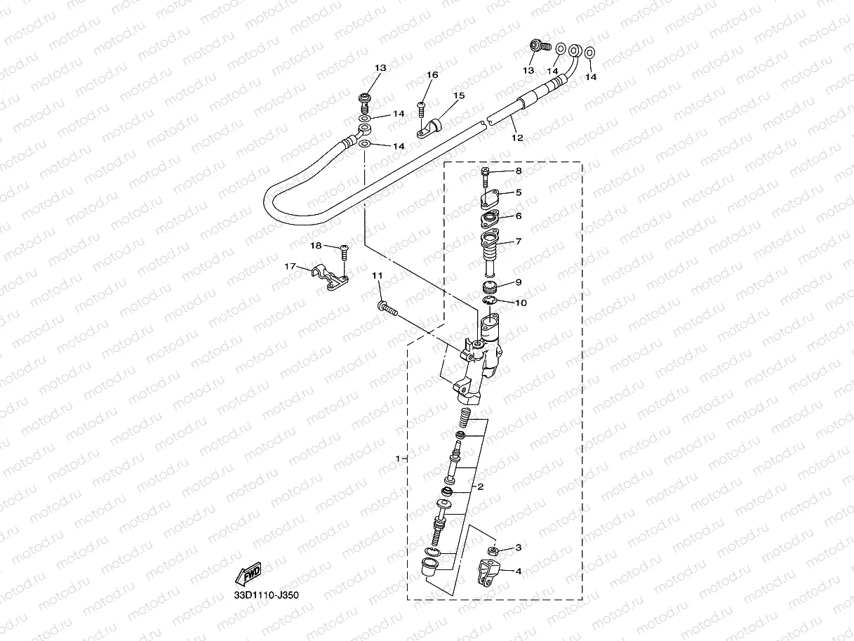 REAR MASTER CYLINDER
