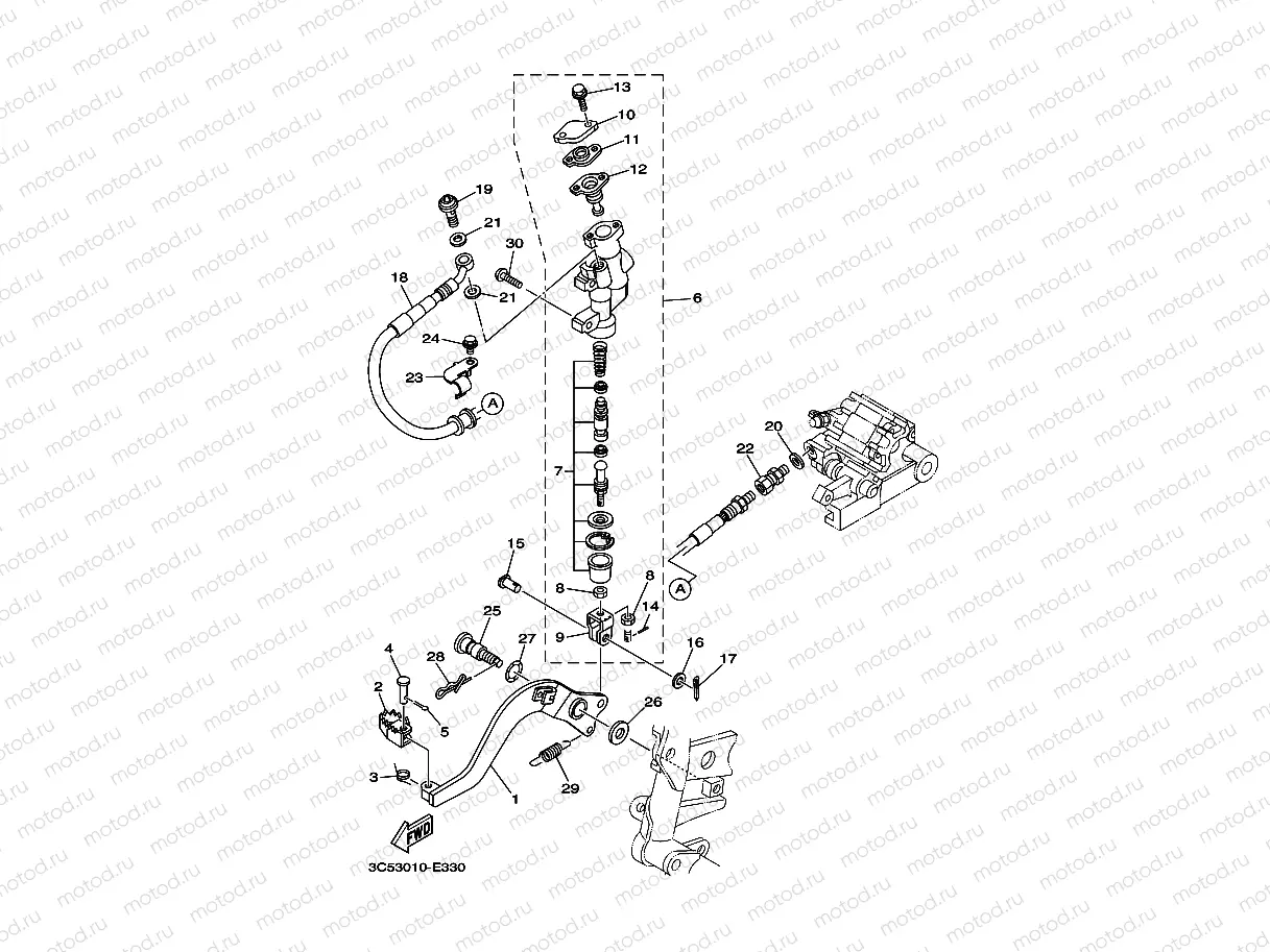 REAR MASTER CYLINDER