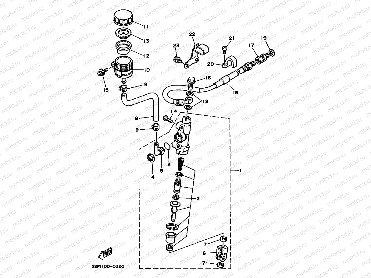 REAR MASTER CYLINDER