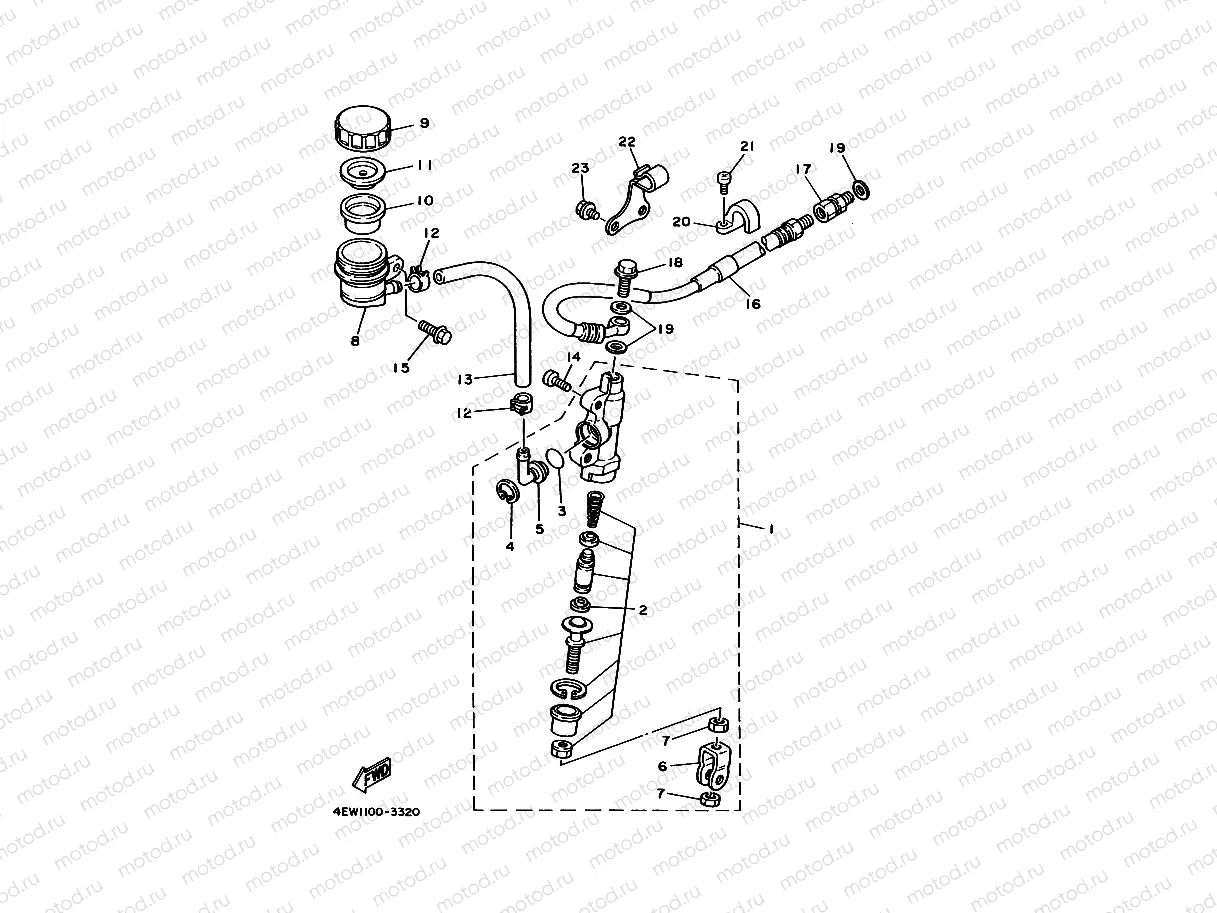 REAR MASTER CYLINDER