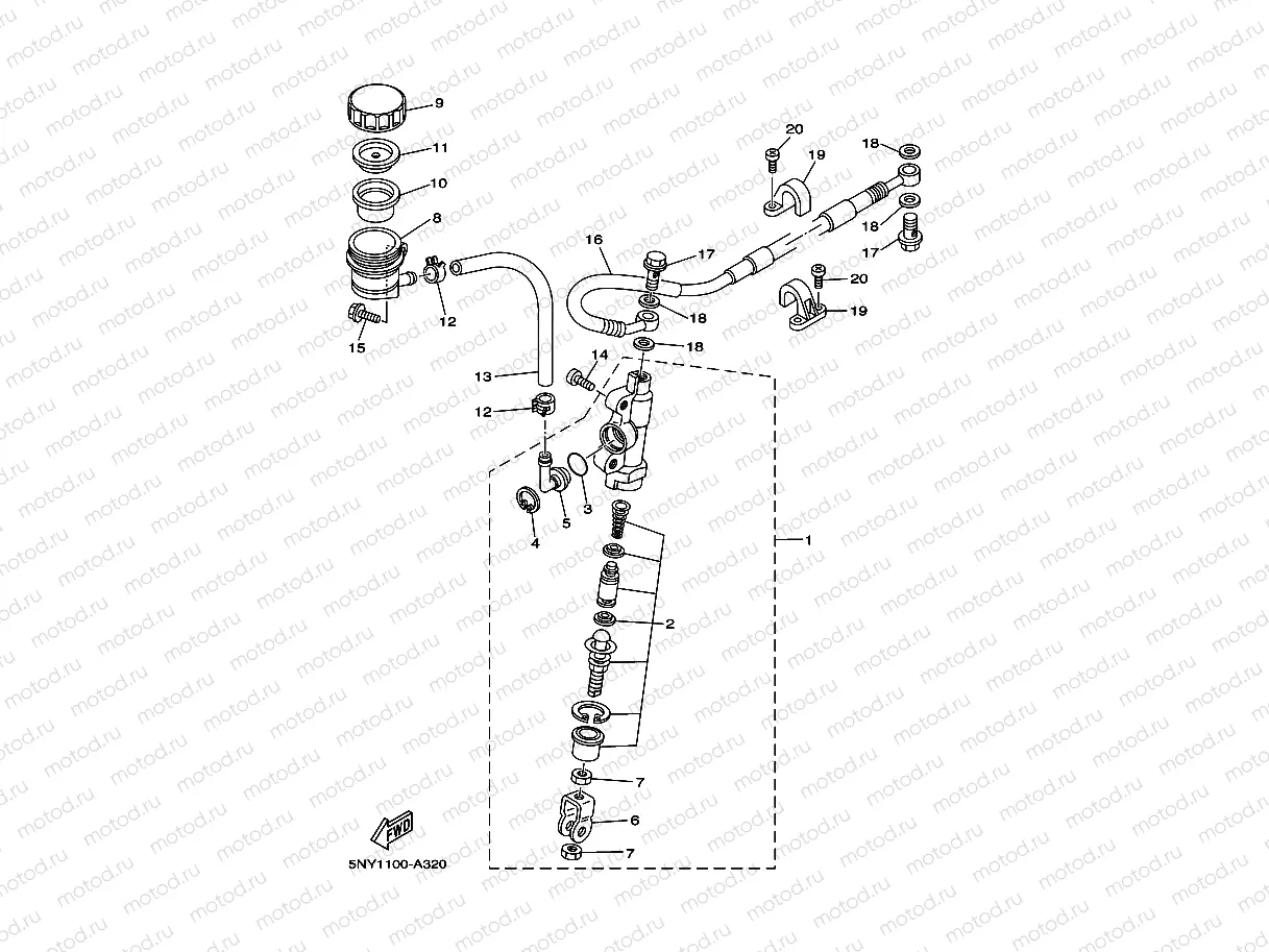 REAR MASTER CYLINDER