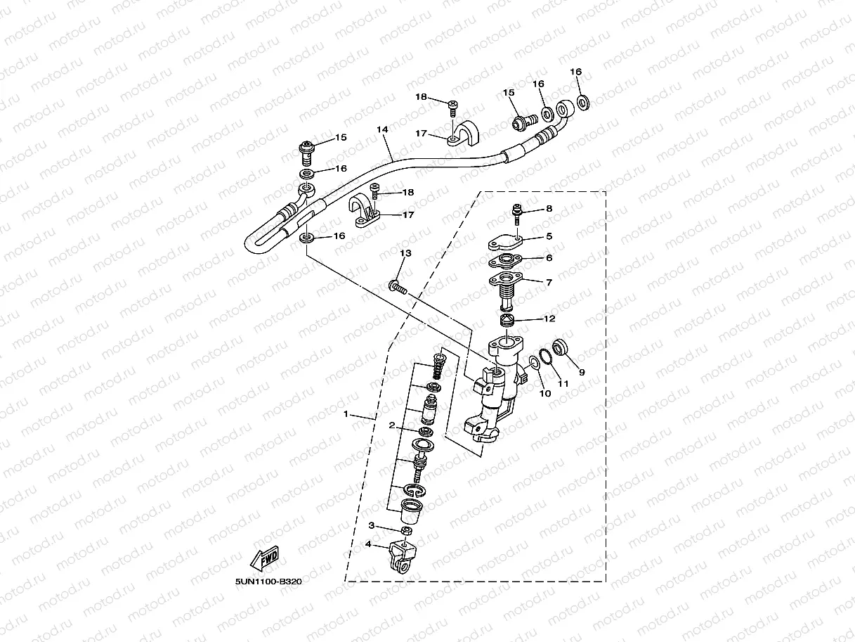 REAR MASTER CYLINDER