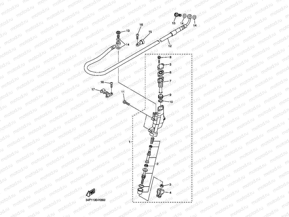 REAR MASTER CYLINDER