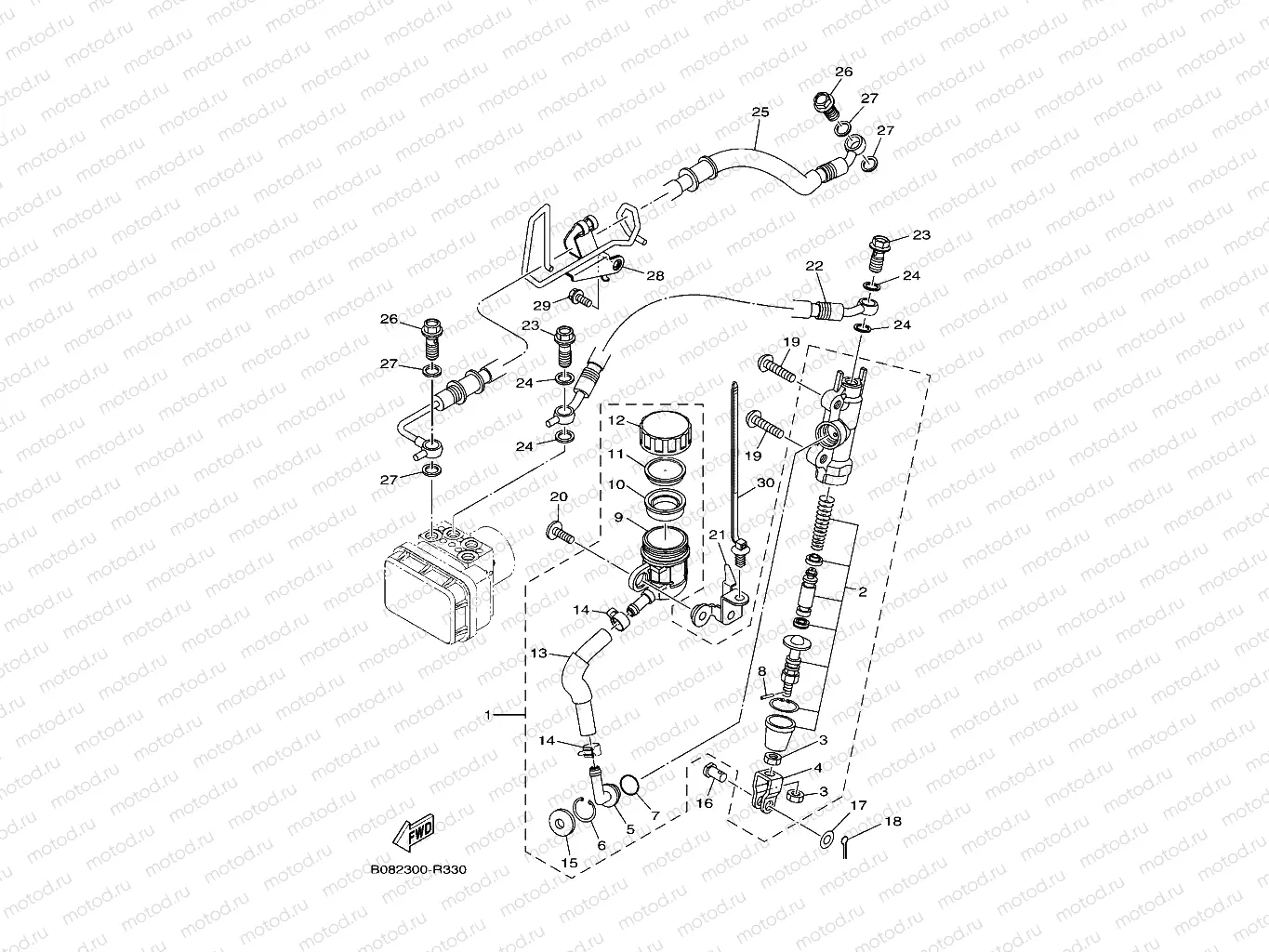 REAR MASTER CYLINDER
