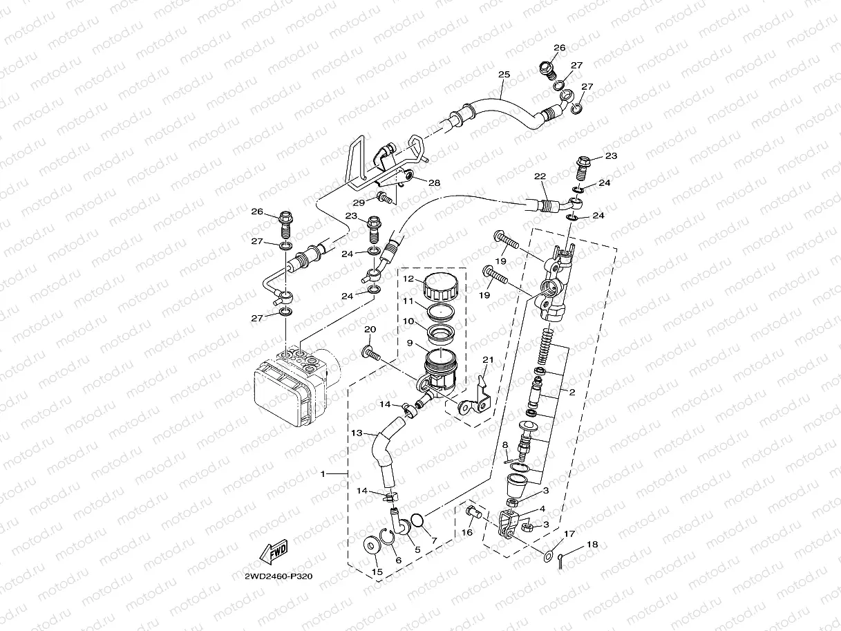 REAR MASTER CYLINDER