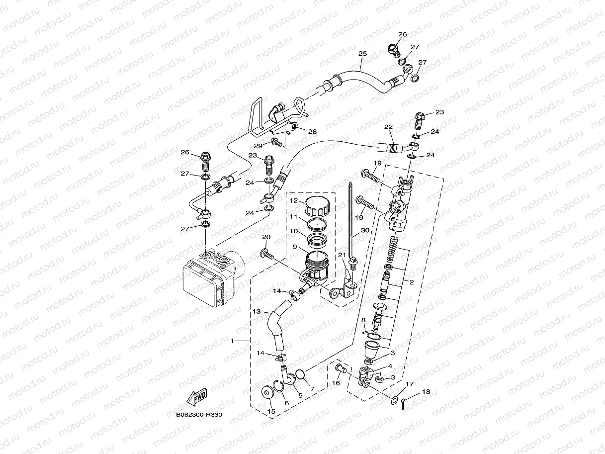 REAR MASTER CYLINDER