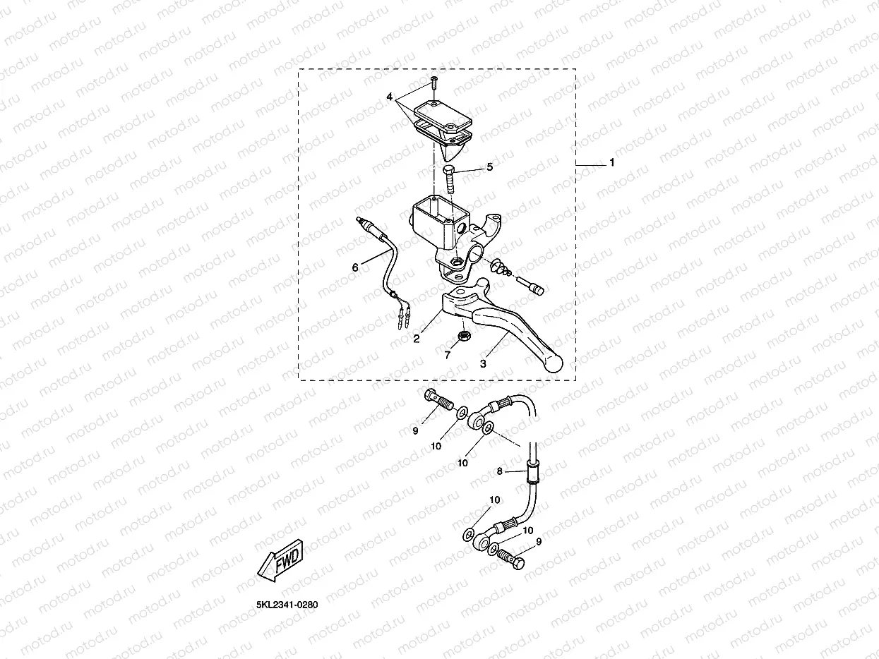 REAR MASTER CYLINDER