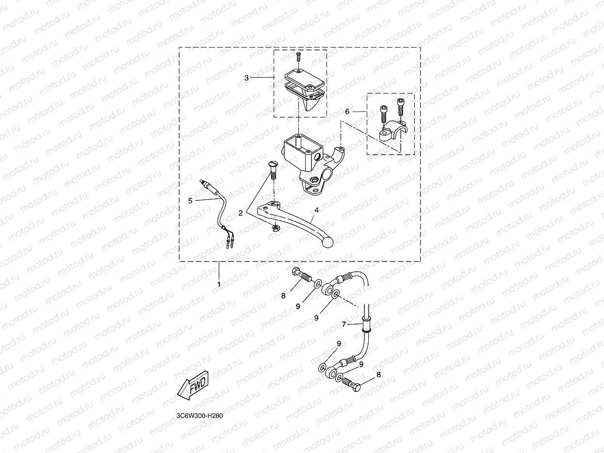 REAR MASTER CYLINDER