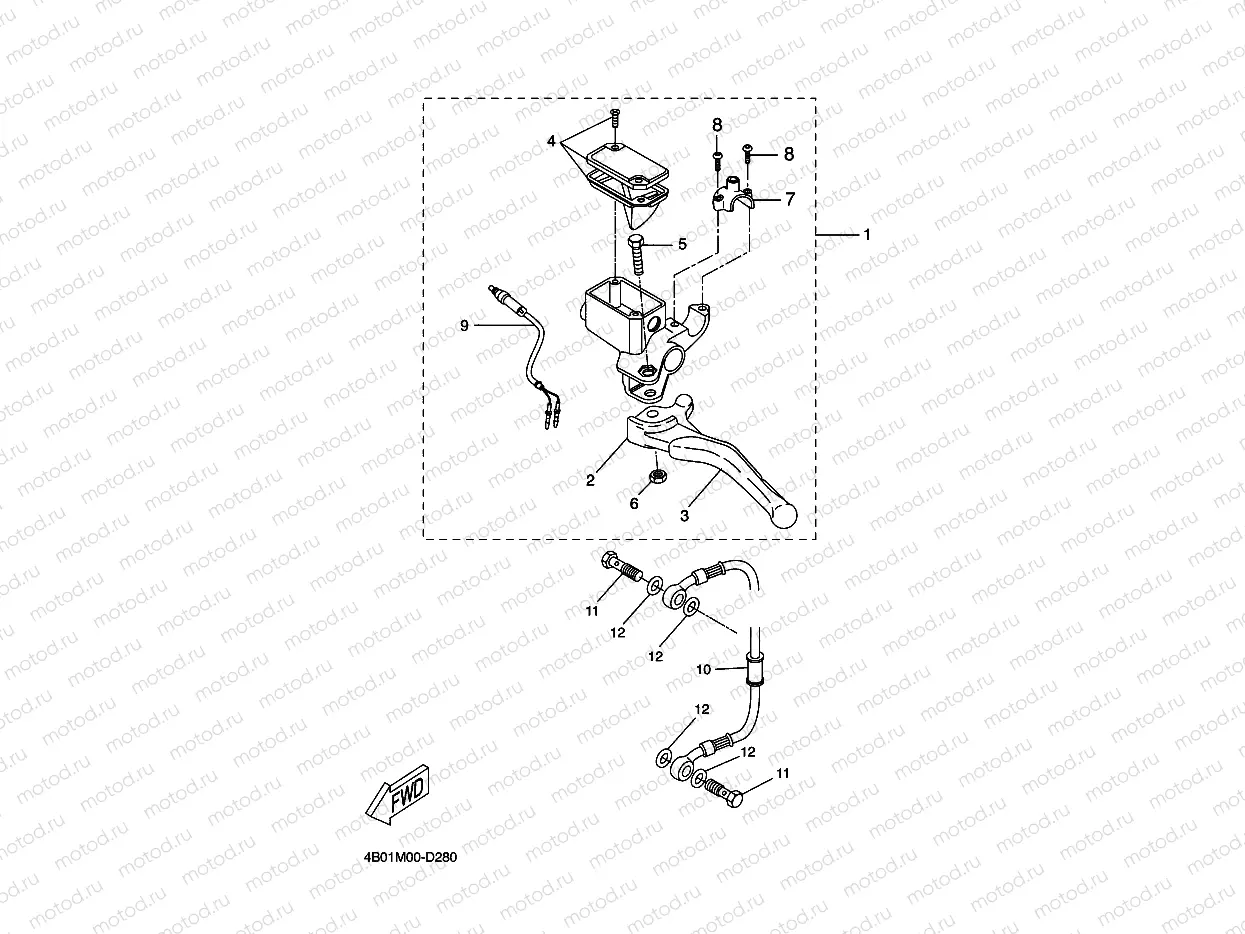 REAR MASTER CYLINDER