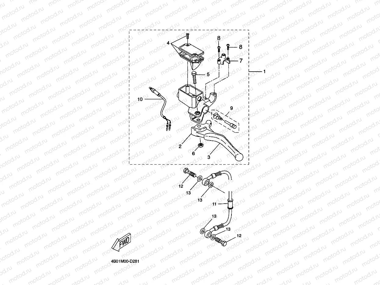 REAR MASTER CYLINDER