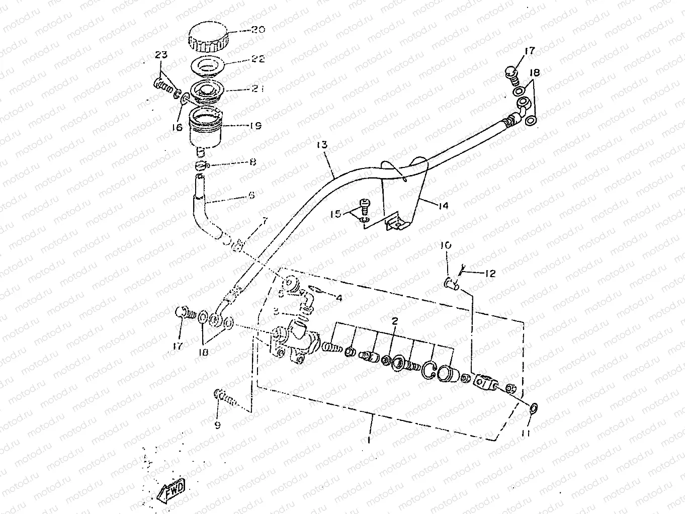 REAR MASTER CYLINDER