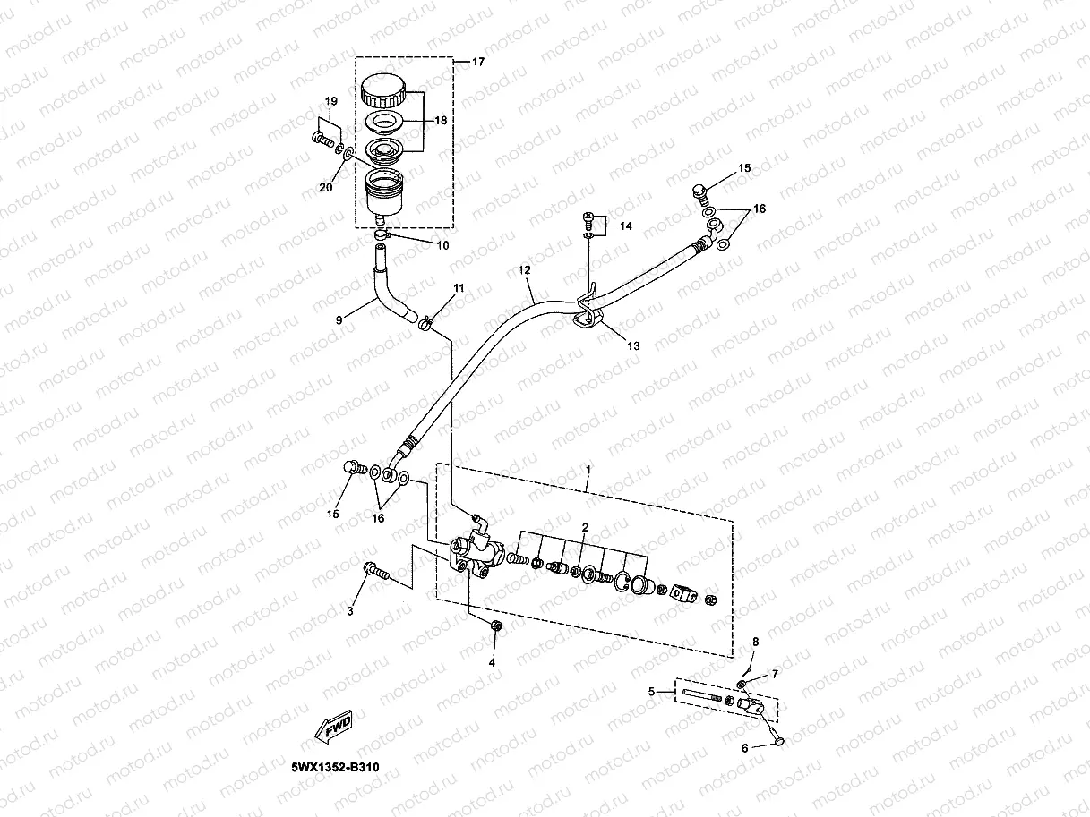 REAR MASTER CYLINDER