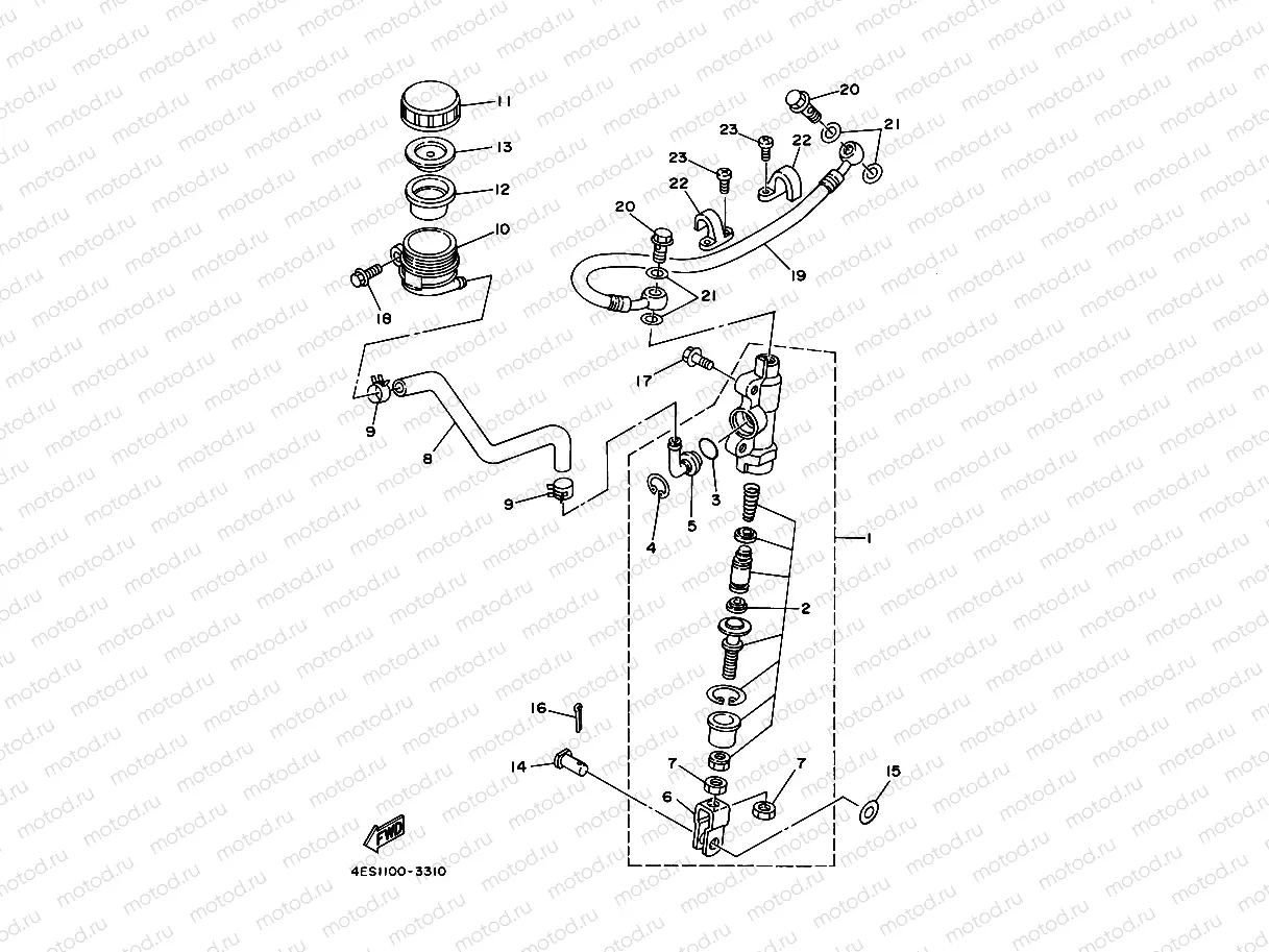 REAR MASTER CYLINDER