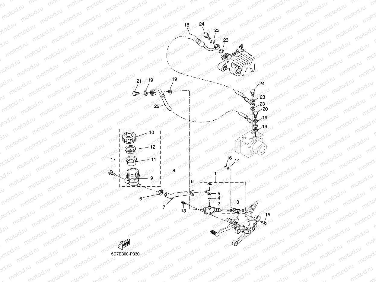 REAR MASTER CYLINDER