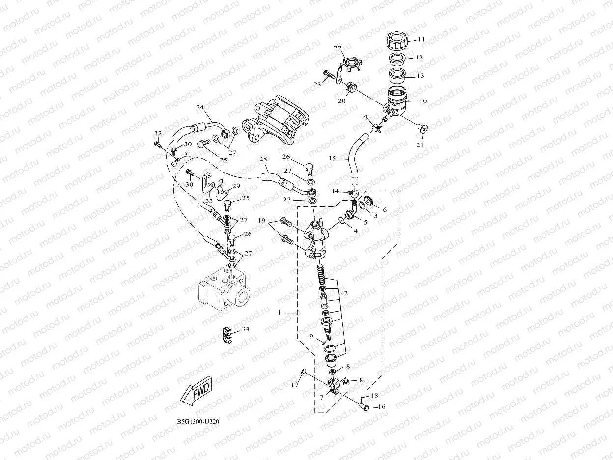 REAR MASTER CYLINDER