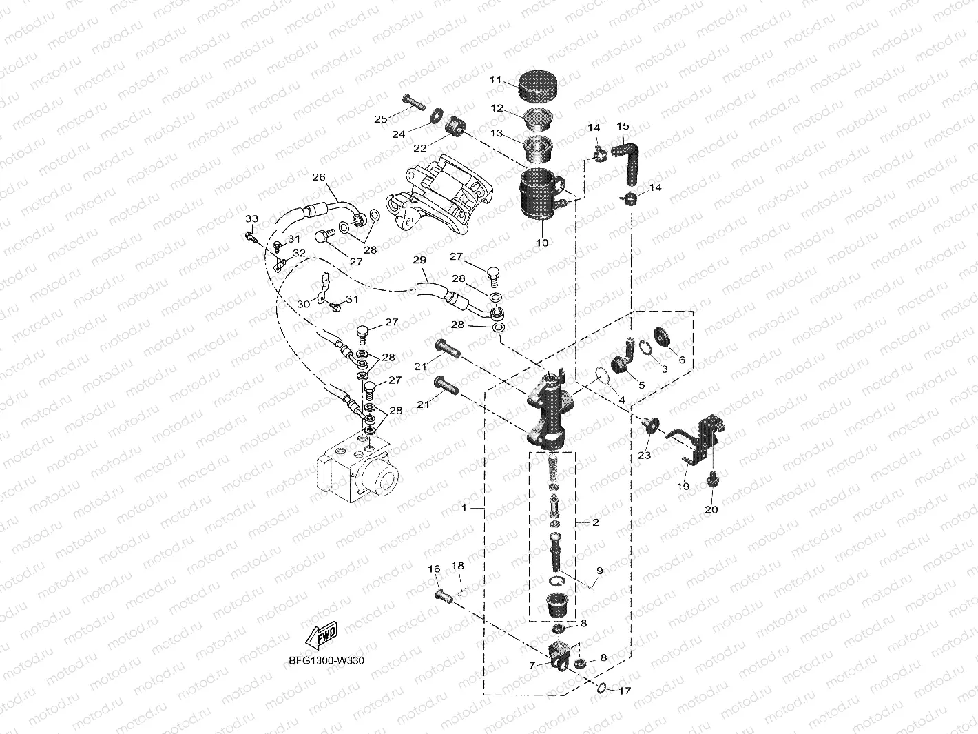 REAR MASTER CYLINDER
