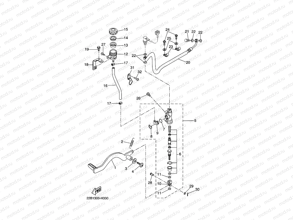 REAR MASTER CYLINDER