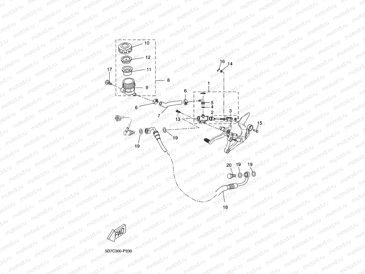 REAR MASTER CYLINDER