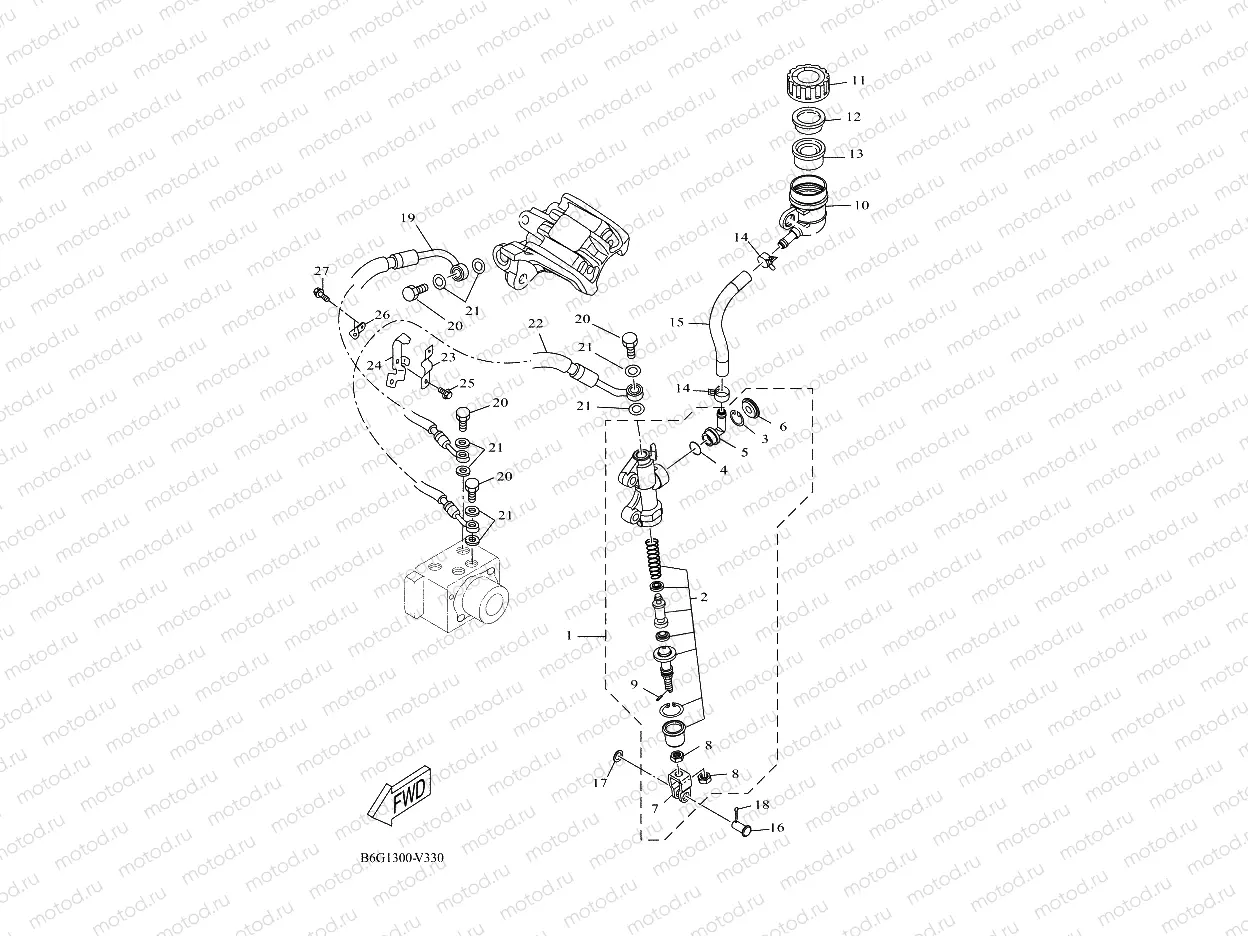 REAR MASTER CYLINDER