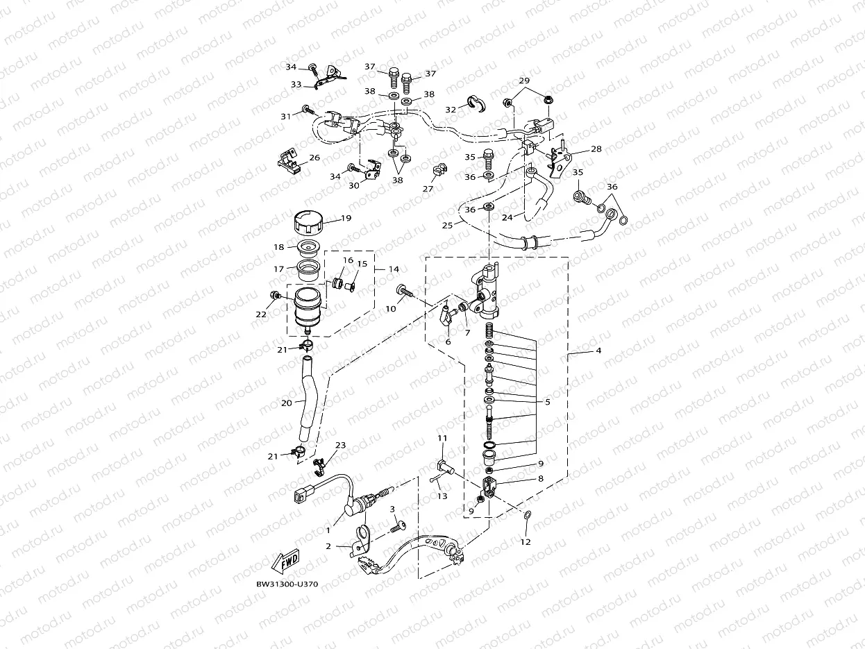 REAR MASTER CYLINDER