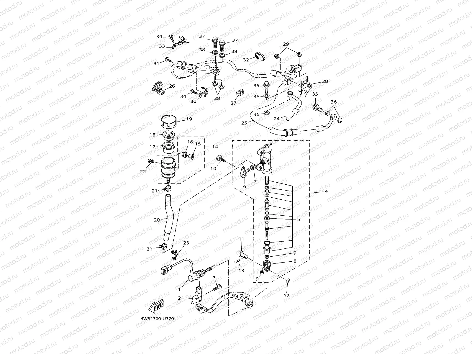 REAR MASTER CYLINDER