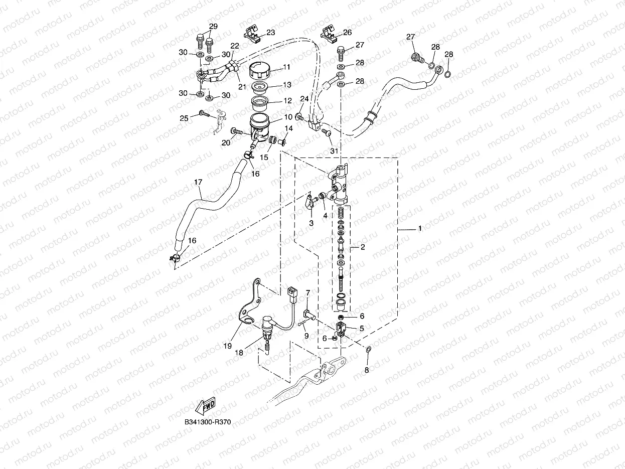 REAR MASTER CYLINDER