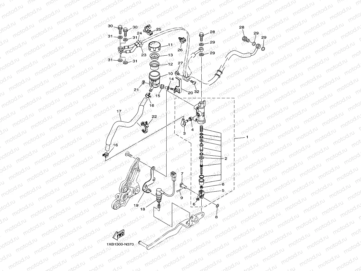 REAR MASTER CYLINDER