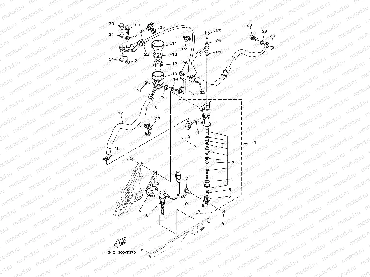 REAR MASTER CYLINDER