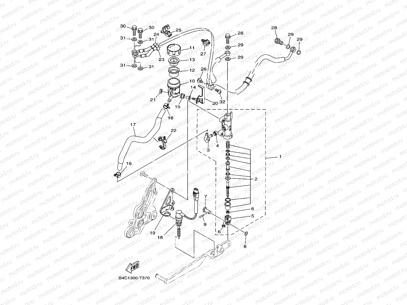 REAR MASTER CYLINDER