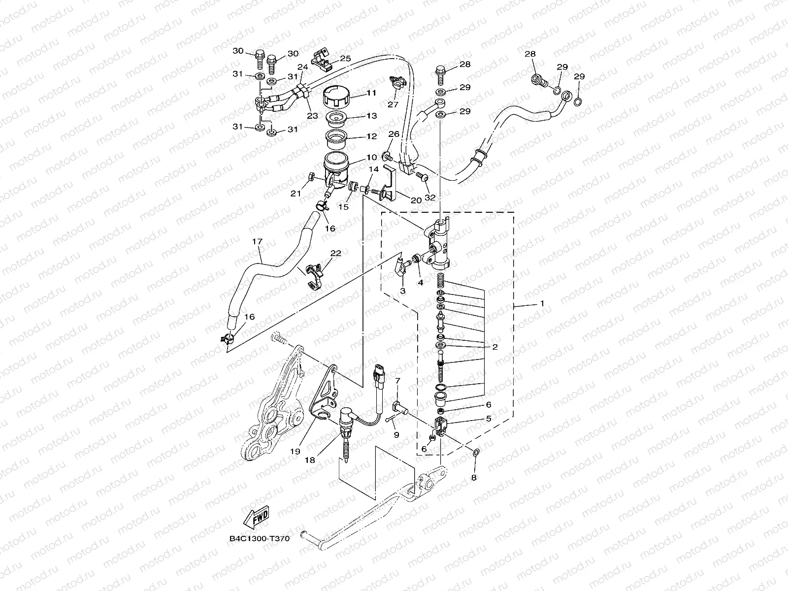 REAR MASTER CYLINDER