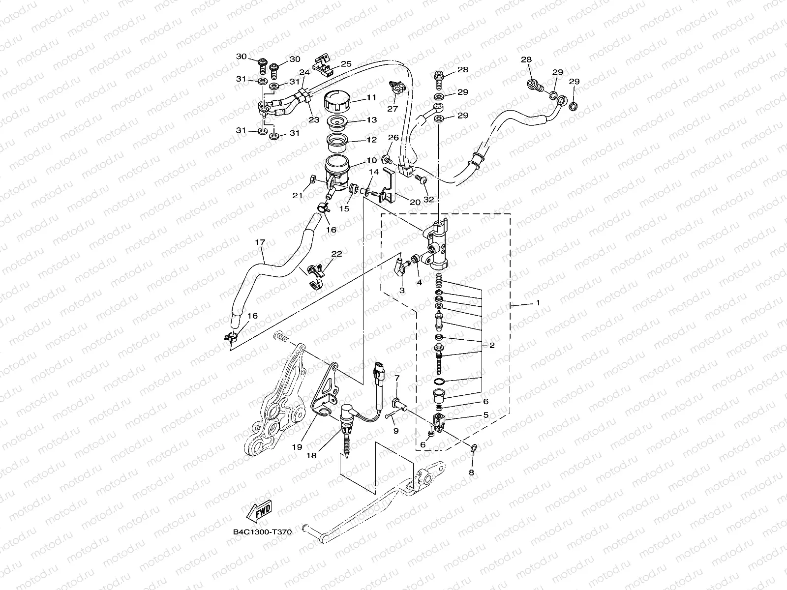 REAR MASTER CYLINDER