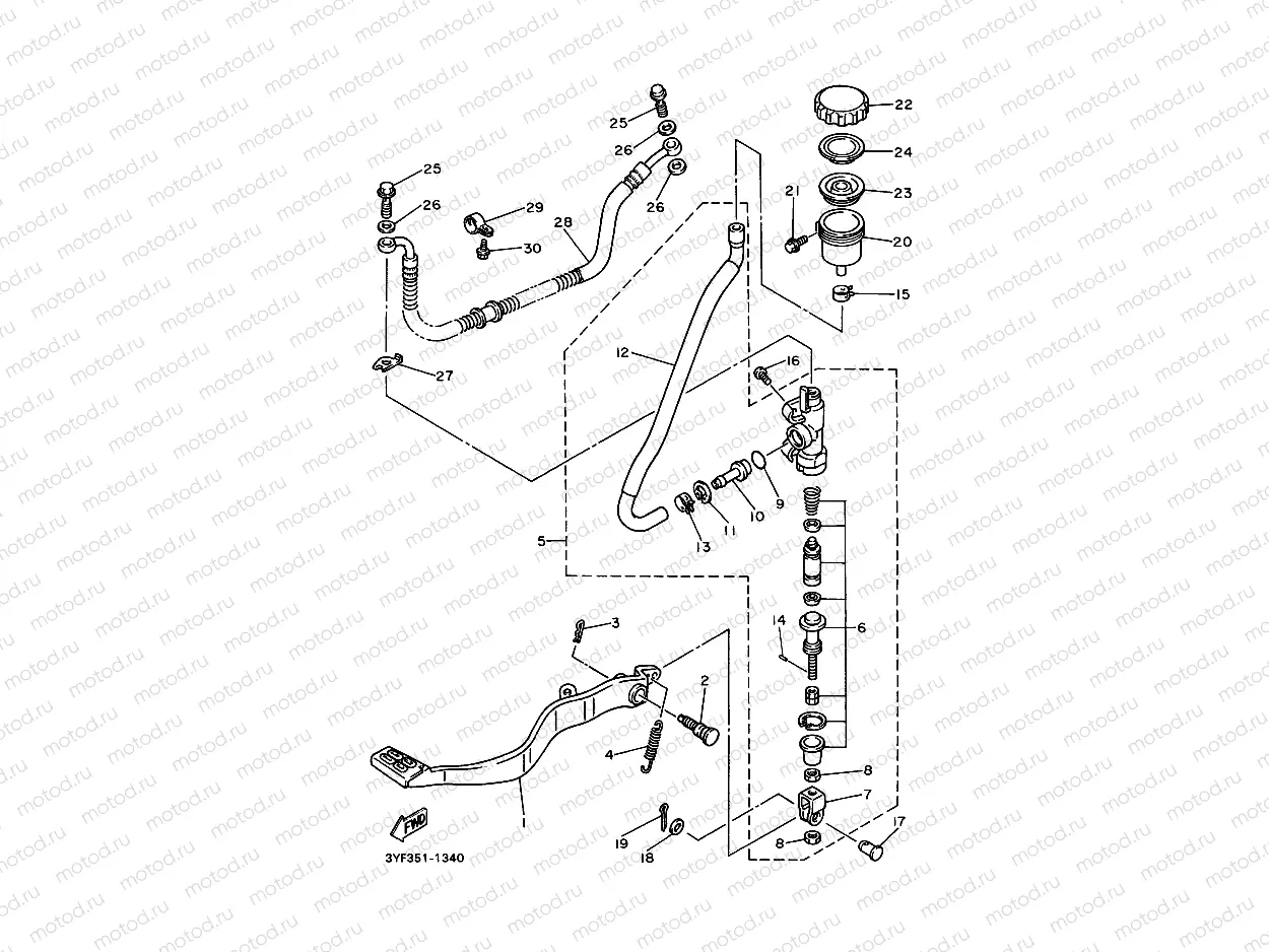 REAR MASTER CYLINDER