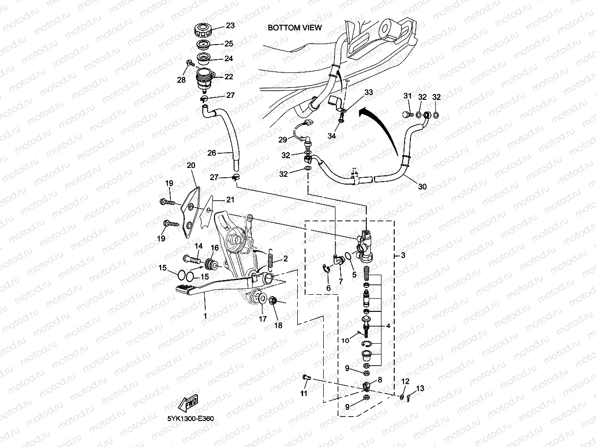 REAR MASTER CYLINDER