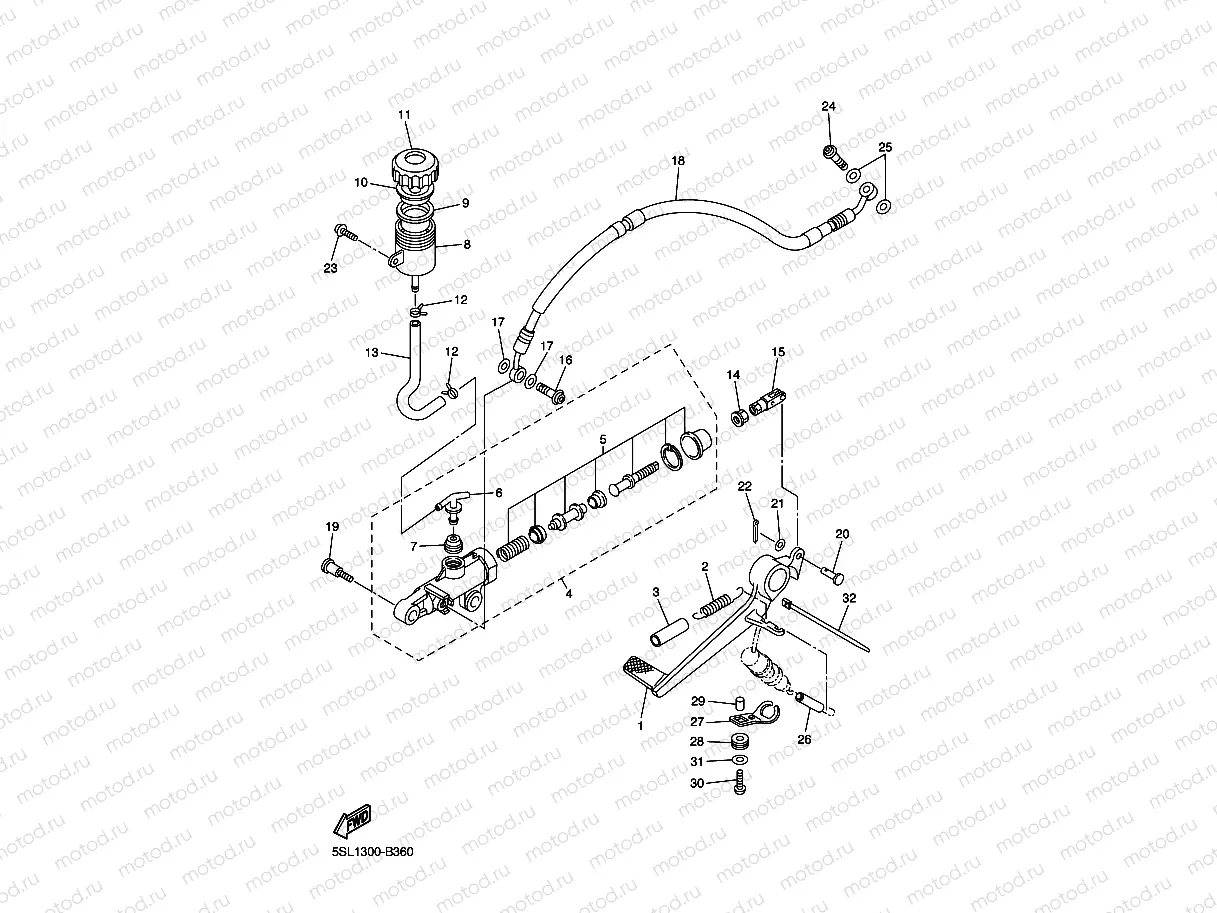 REAR MASTER CYLINDER