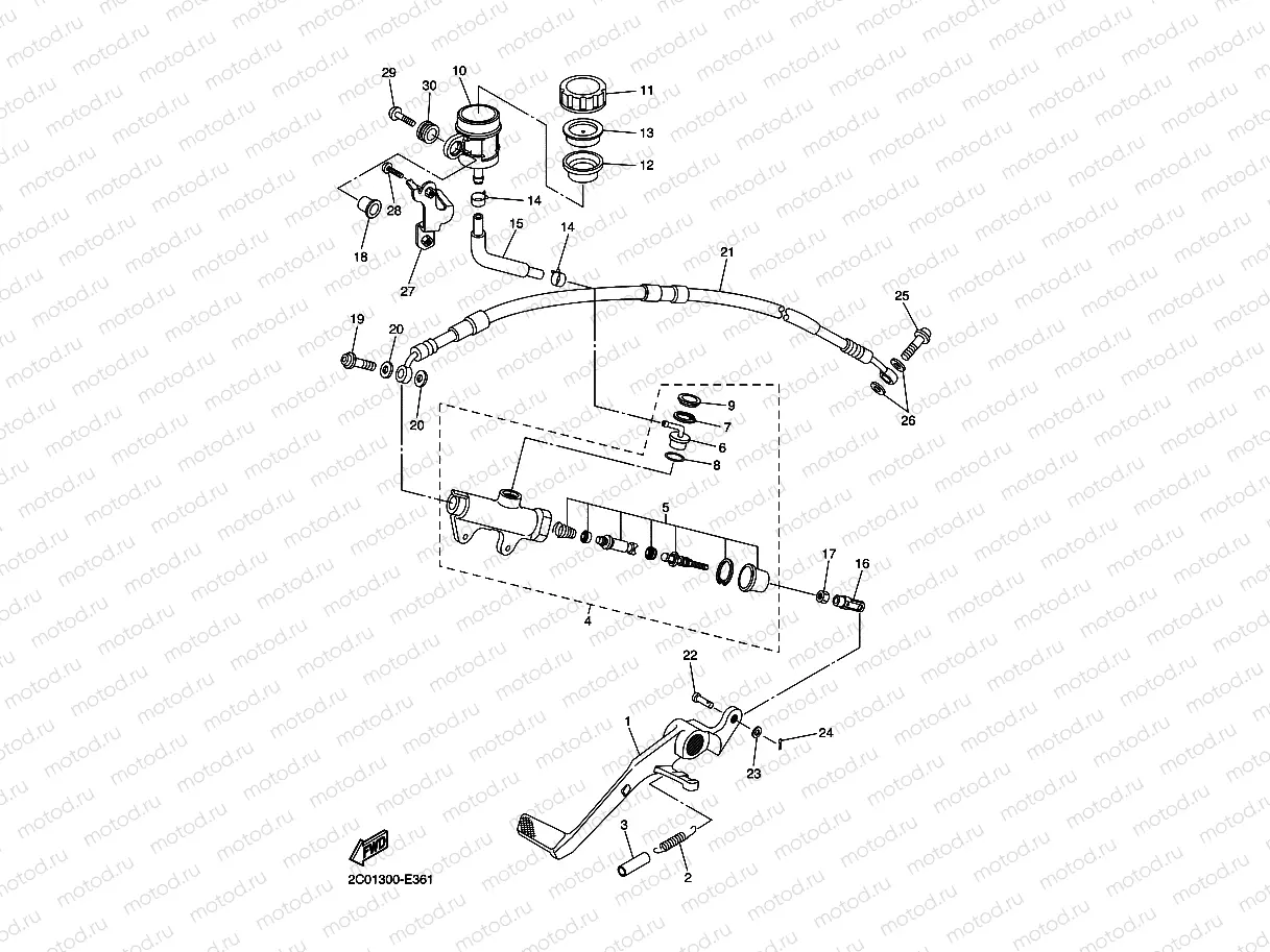 REAR MASTER CYLINDER