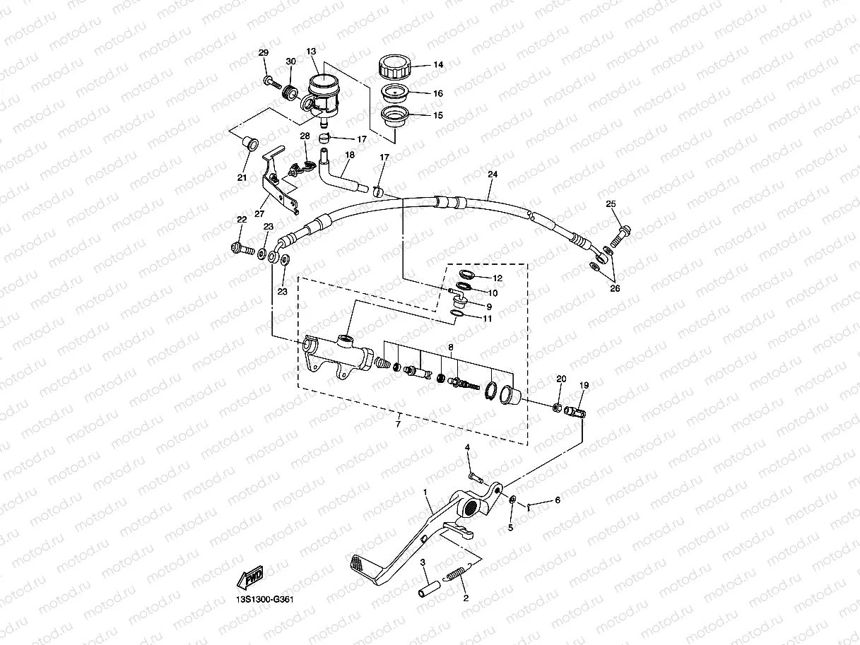 REAR MASTER CYLINDER