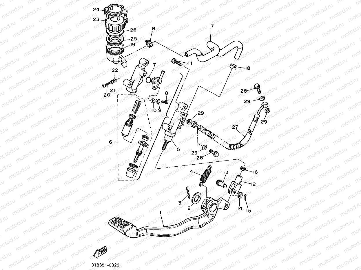 REAR MASTER CYLINDER