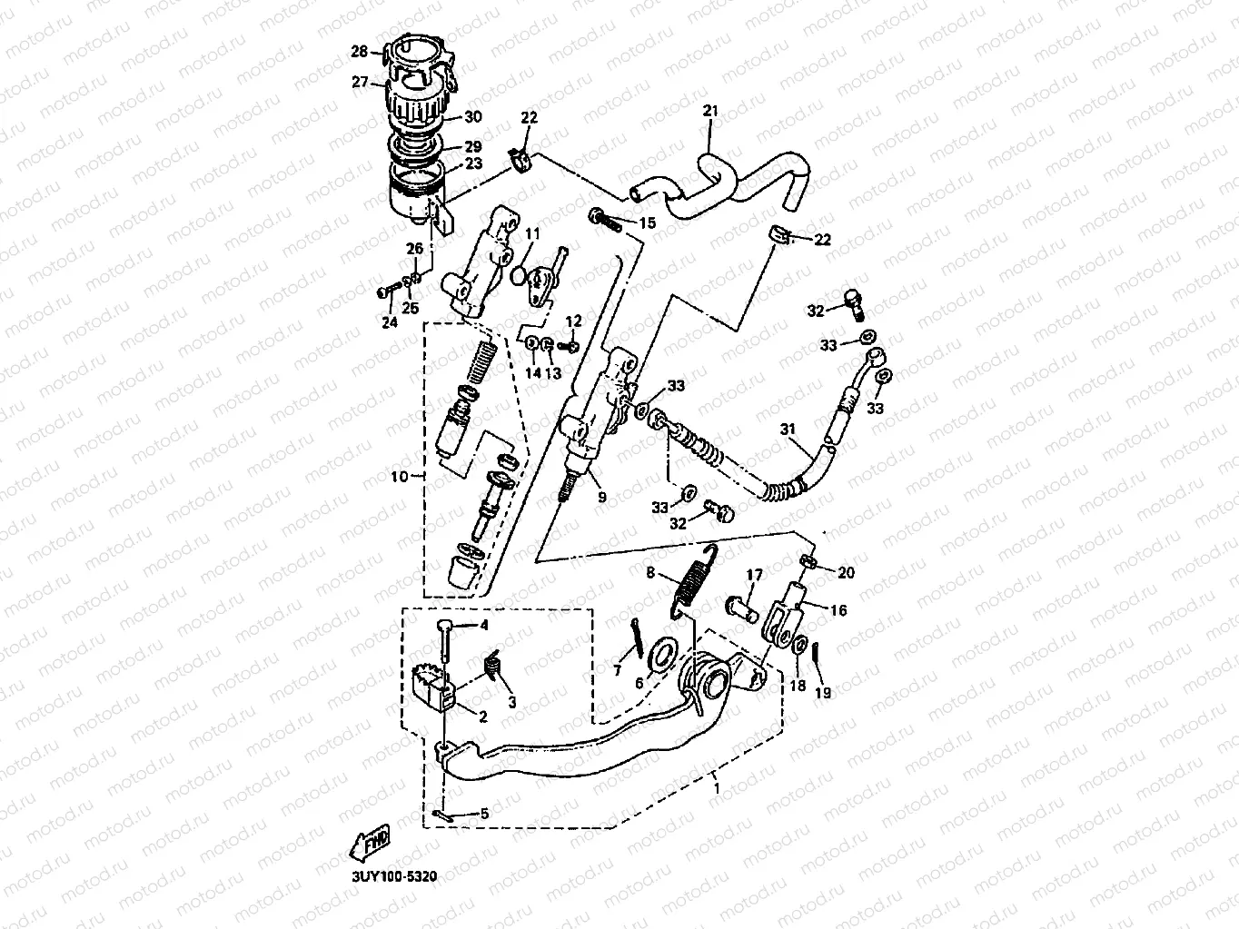 REAR MASTER CYLINDER
