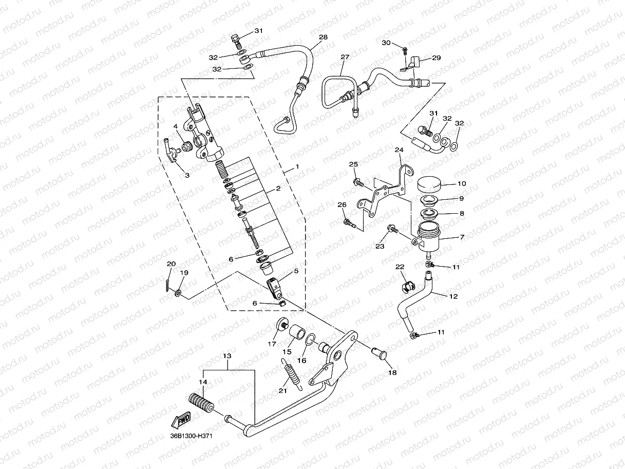 REAR MASTER CYLINDER