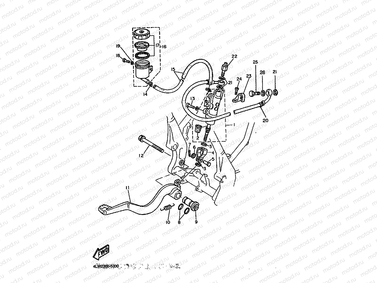 REAR MASTER CYLINDER