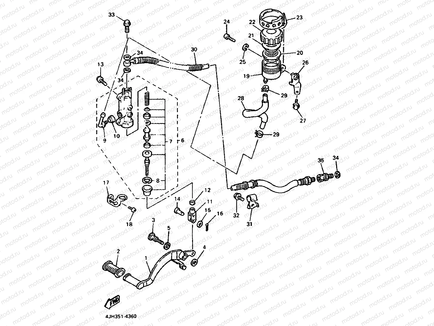REAR MASTER CYLINDER