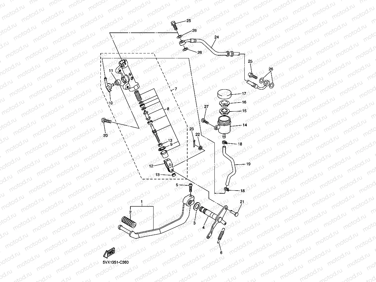 REAR MASTER CYLINDER